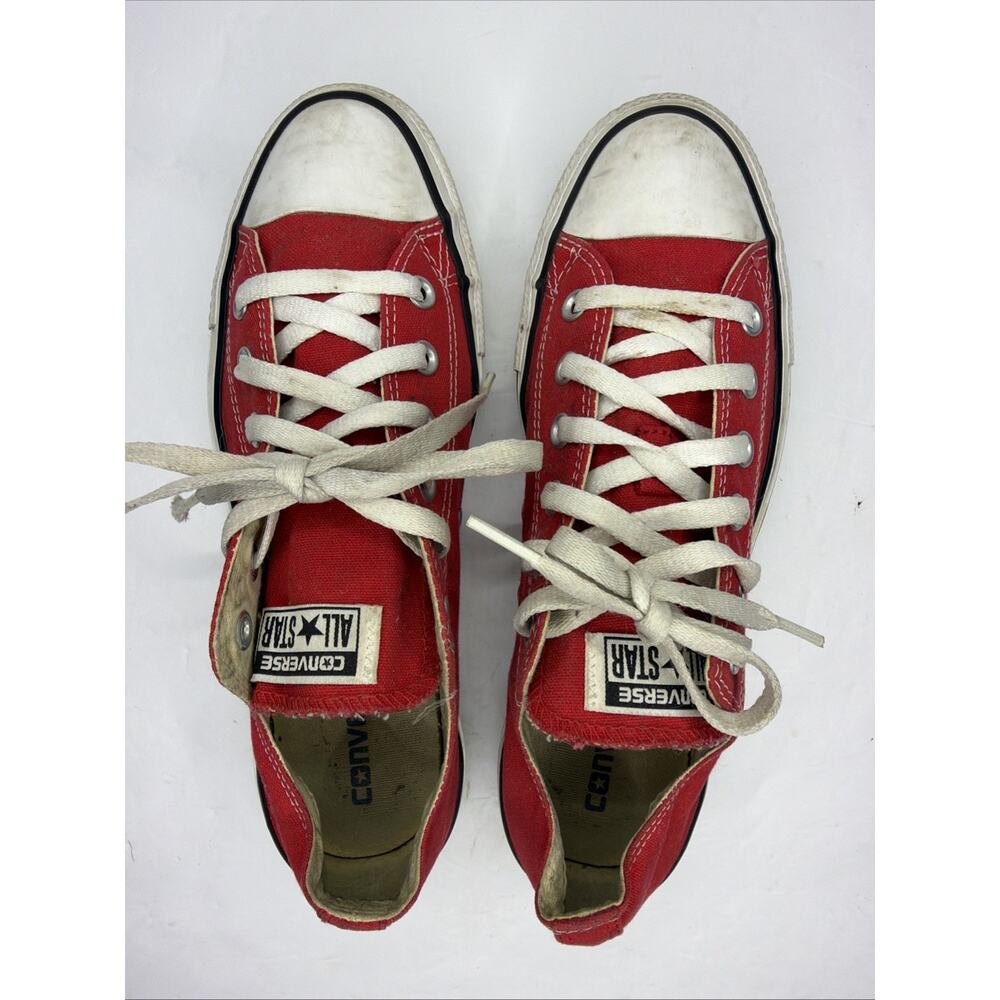 Converse Sneakers Men’s 7 Women’s 9 Chuck Taylor All Star Low-Top Red Skateboard - Picture 5 of 9